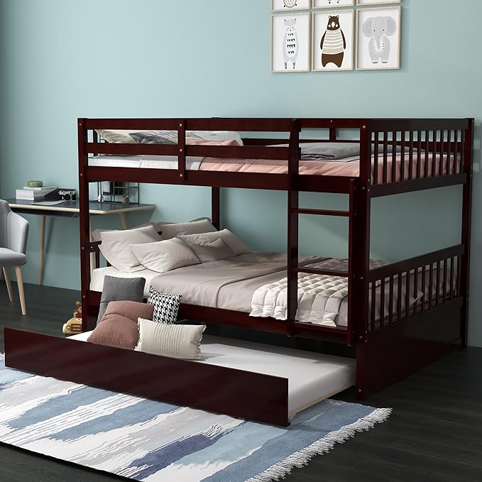 KOMFOTT Wood Full Over Full Bunk Bed - Image 4