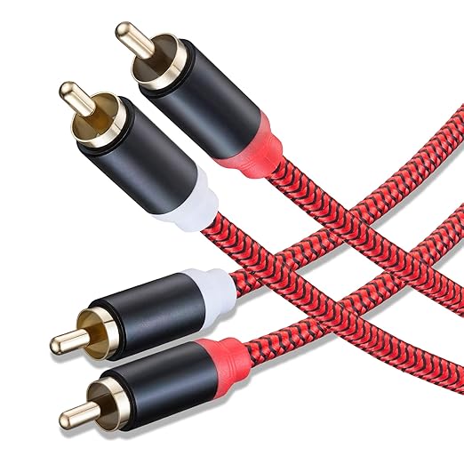 RCA Cable 10Ft, 2Rca Male to 2-RCA Male Audio Stereo Subwoofer Cable by Unknown