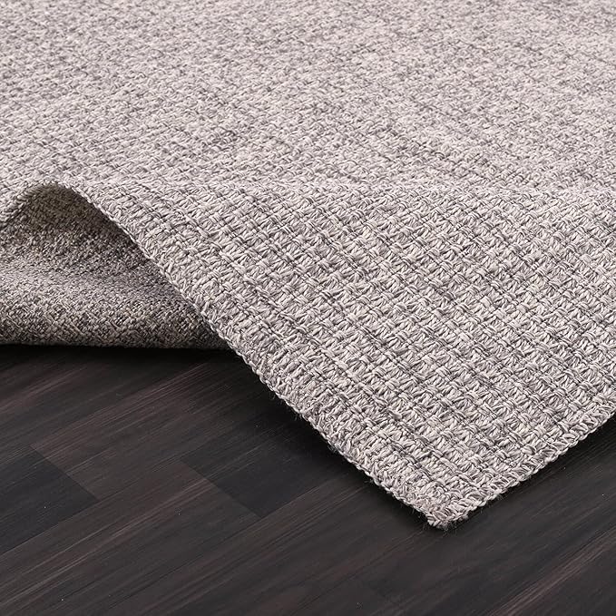Easy Jute Rug 5x7 Indoor Outdoor Natural Rugs Solid Fiber Rug Woven Area Rug - Image 10