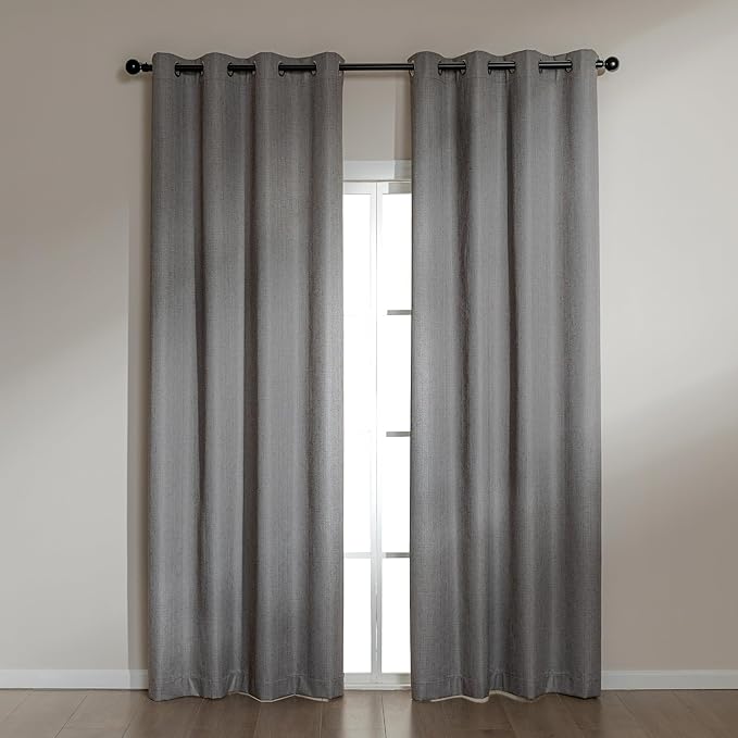 Amazon Basics Faux Linen Blackout Curtains by AmazonBasics