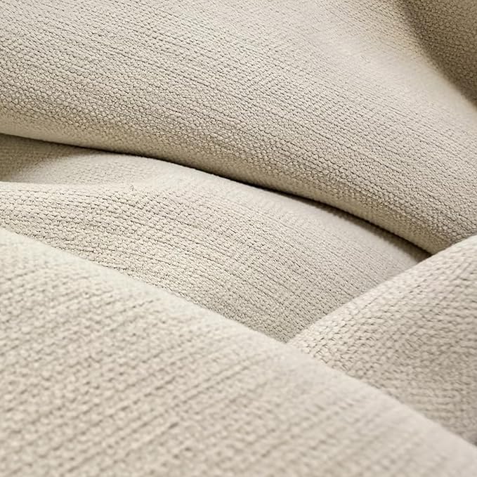 jinchan Chenille Blackout Curtains 96 Inches Long Beige Thermal Insulated - Image 5