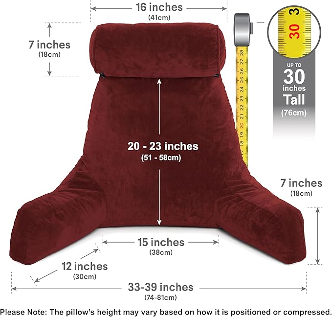 Husband Pillow XXL – Reading Pillow Bed Chair - Image 3