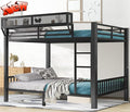 Upgraded Version Thicken Metal Heavy-Duty Queen Over Queen Bunk Bed by Unknown