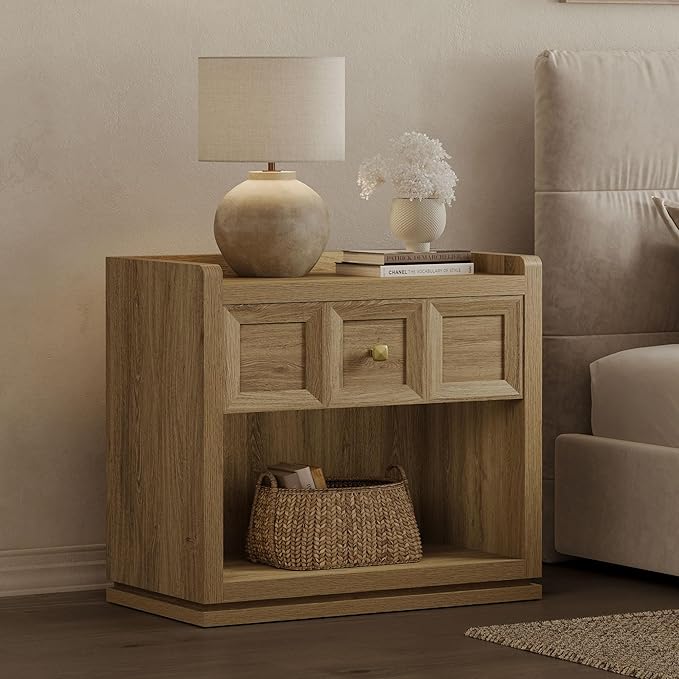 SICOTAS Night Stand Set 2, Large Queen Size Nightstands Set of 2, Modern - Image 3