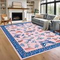 Mushroom Insect 8x10 Area Rugs, Washable Rugs by ROYHOME