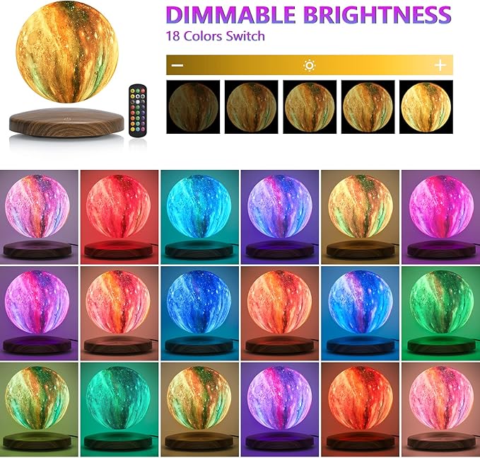 Levitating Moon Lamp, 18 Colors Galaxy Lamp - Image 2