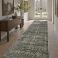 MontVoo-Vintage 2x10 Runner Rug-Soft Green Washable Runners by MontVoo