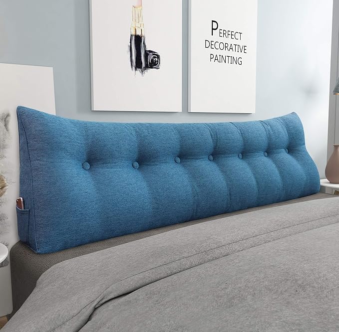 homecozy Wedge Headboard Pillow Dorm Room Reading Pillow Back Support by HOMECOZY