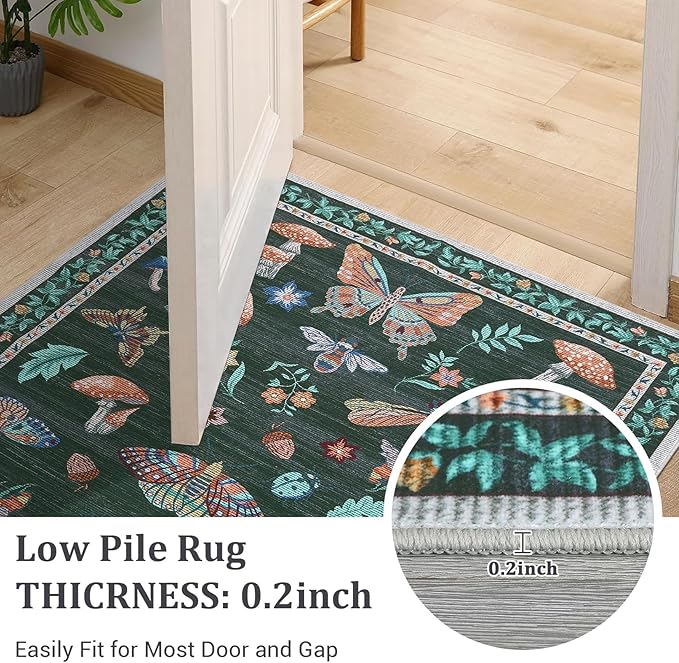 Mushroom Washable Area Rug 6x9 Rugs - Image 7