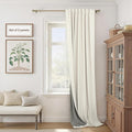 Extra Wide Room Darkening 90 Inch Curtains 2 Panels by Pitalk
