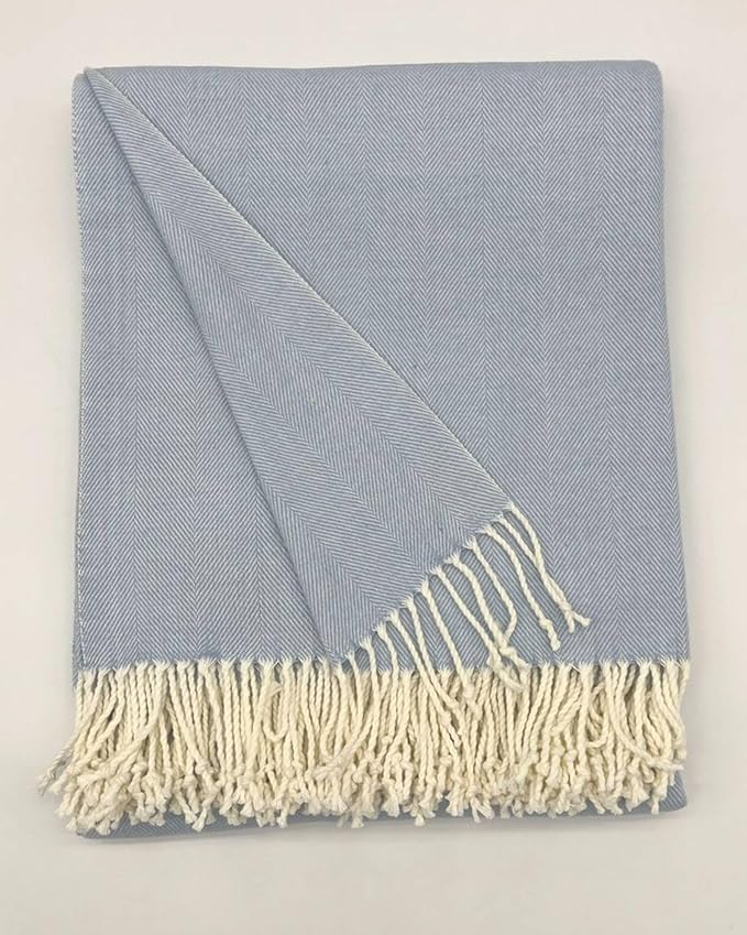 Alashan Cotton Acrylic Adirondack Herringbone Woven Throw - Image 2