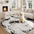 Area Rugs 8x10, Modern Abstract Machine Washable Rugs by OLFRUGDTRUG