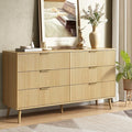 CARPETNAL Fluted 6 Drawer Dresser by CARPETNAL