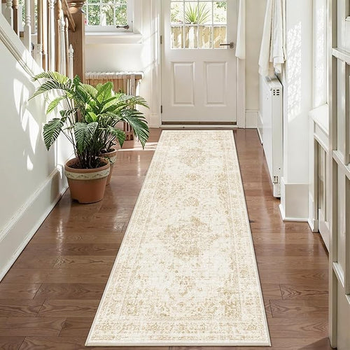 2x6 Hallway Washable Runner Rug Vintage Non-Slip Soft Kitchen Mat Boho by HOME