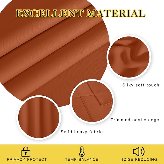 NICETOWN Sliding Door Window Treatment Blackout Patio Door Curtain Panels - Image 2