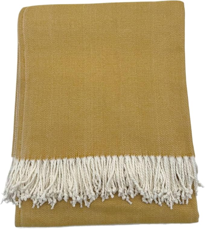 Alashan Cotton Acrylic Adirondack Herringbone Woven Throw - Image 2