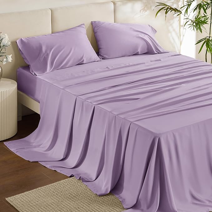 Bedsure California King Sheet Sets, Cooling Sheets by BEDSURE