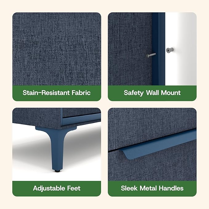 Naima Premium Fabric Dresser - Image 6