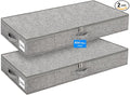punemi Low Profile Under Bed Storage, 4 Inch Height Underbed Storage Containers by Punemi