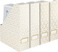 BLU MONACO | Cardboard Magazine File Holder Set of 4 | Vertical Magazine File by Blu_Monaco