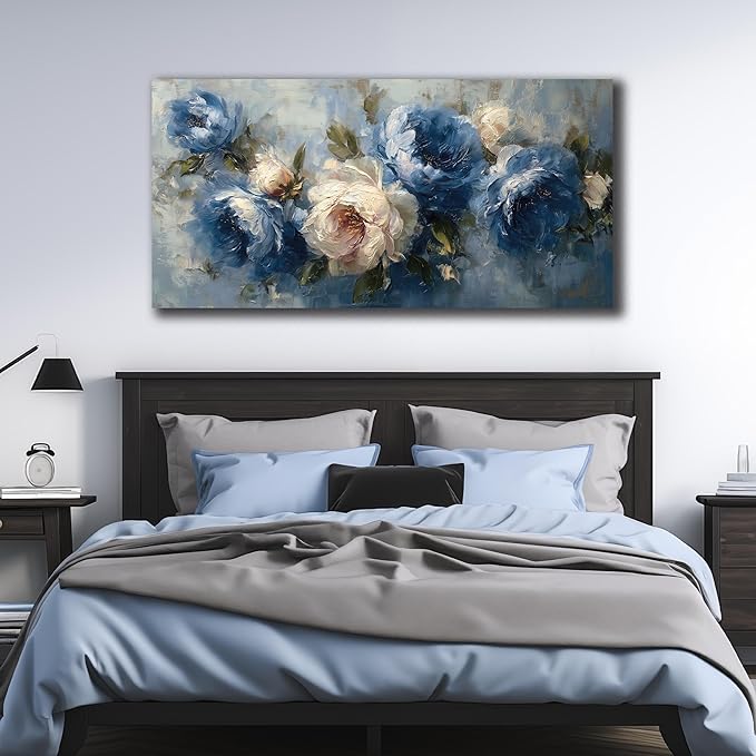 JuhaiArt Flower Wall Art for Living Room Bedroom Home Office White Wall Decor - Image 5