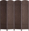 FDW Room Divider Folding Privacy Divider 6 Ft Indoor Wall Divider Portable by FDW