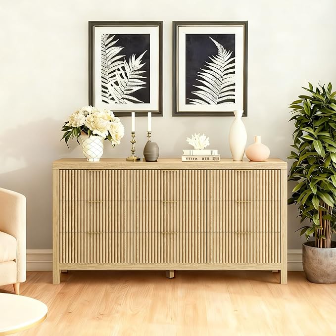 ZXSHD 9 Drawers, Modern Large Chest Mid Century Modern Dresser TV Stand - Image 6