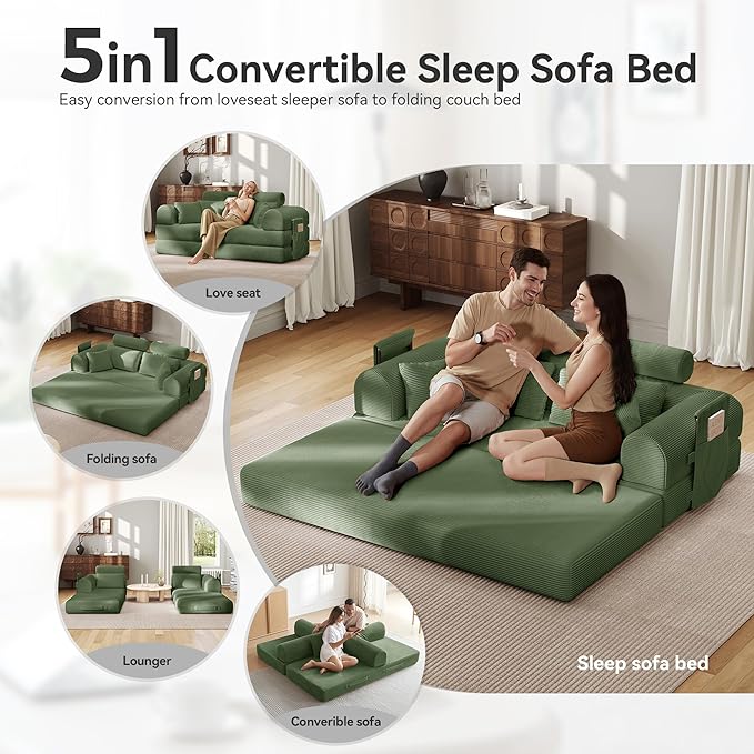 Upgrade High Backrest Design Sofa Bed - Image 3