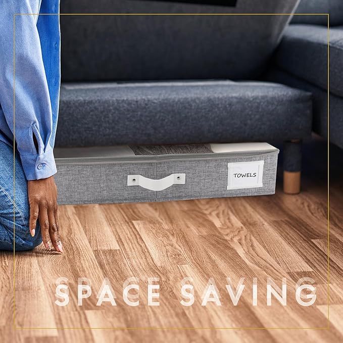 HOMELUX THEORY 2pc Under Bed Storage Containers, Bedroom Under the Bed Drawer - Image 7