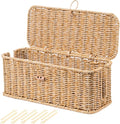 BROWNLILY Cable Management Box, Rattan Style Cord Organizer by Unknown