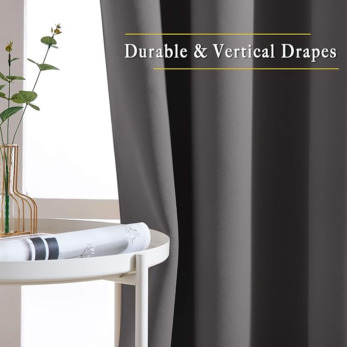 NICETOWN Bedroom Blackout Curtains 95 inch Length - Image 5