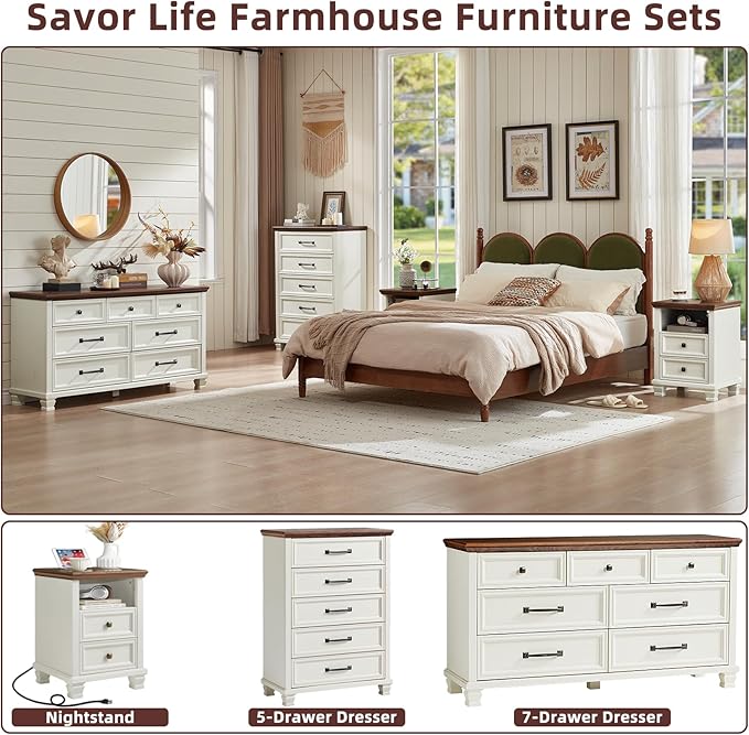 SAVOR LIFE Farmhouse Side Table - Image 8