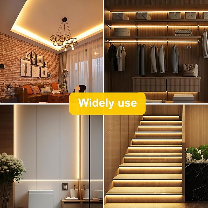 COB LED Strip Lights Warm White, 24V Dimmable led Light Strip KIT - Image 7