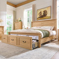 Farmhouse King Size Bed Frame by AITJUNZ