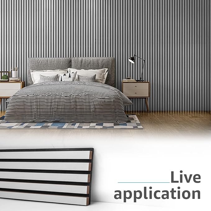 Art3d 4-Piece Wood Slat Acoustic Panels - Image 5