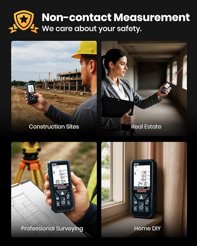 Laser Measure, DTAPE 330 Ft Digital Laser Distance Meter, Upgraded - Image 6