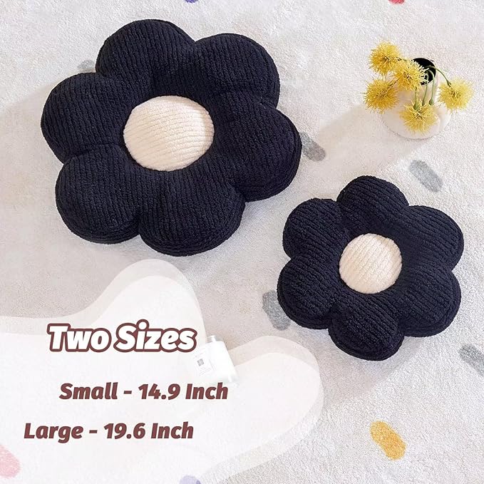 Kcvvcr Flower Pillow, Cute Daisy Decorative Pillow - Image 2