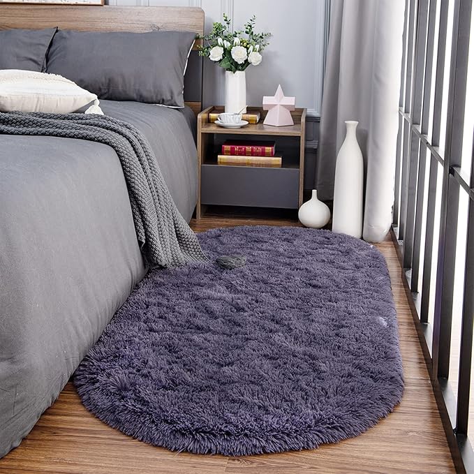 Noahas Ultra Soft Fluffy Bedroom Rugs Kids Room Carpet Modern Shaggy Area Rugs - Image 3