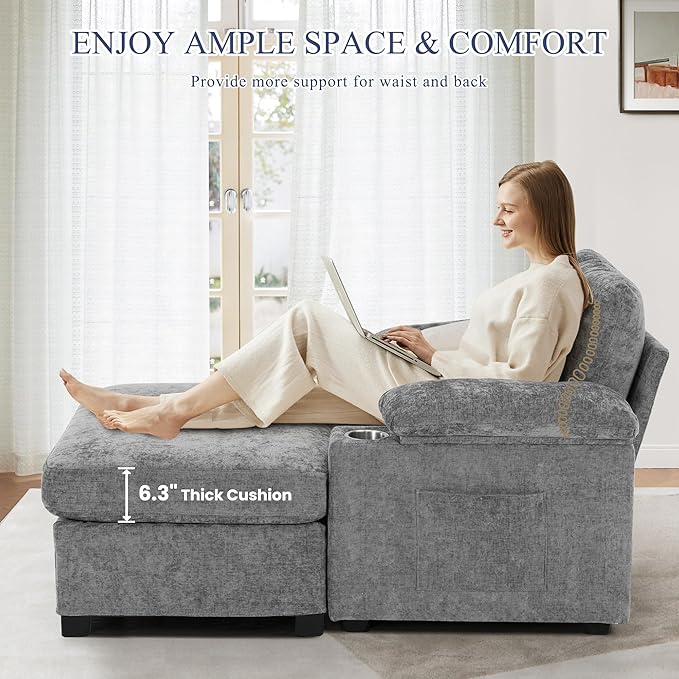 SUNWAVE 58" Chaise Lounge Chair - Image 5
