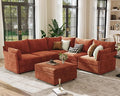 ABCASA 103.5" Oversized Modular Sectional Sofa, L Shaped Convertible Couch by ABCASA