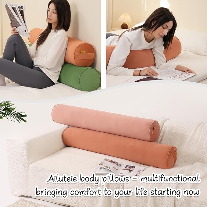 Cuddle Pillow – Body Pillow for Adults, Long Bolster Pillow for Bed, Soft & - Image 7