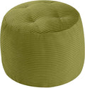 MeMoreCool Stuffed Round Pouf Ottoman Foot Rest, Floor Pouf Foot Stool by MeMoreCool
