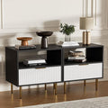 Nightstand Set of 2, Modern Nightstand by Housoul