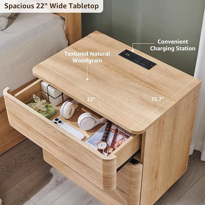 JXQTLINGMU 22" Modern Nightstand - Image 5