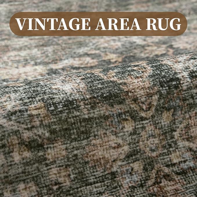 MontVoo-Vintage Area Rugs 8X10 Green Rugs - Image 3