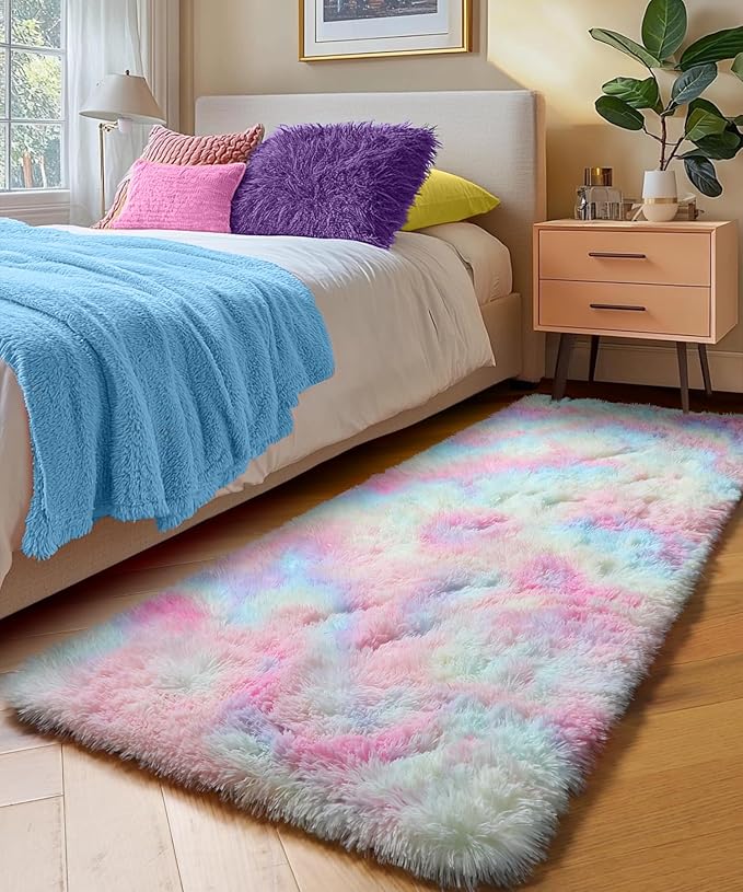 PAGISOFE Machine Washable Rainbow Runner Rugs - Image 8
