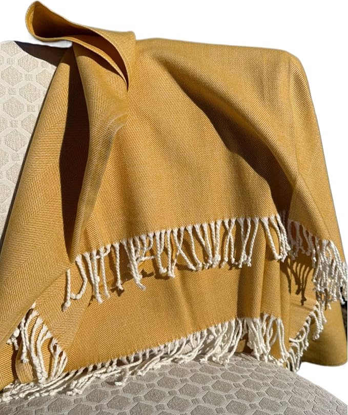 Alashan Cotton Acrylic Adirondack Herringbone Woven Throw - Image 3