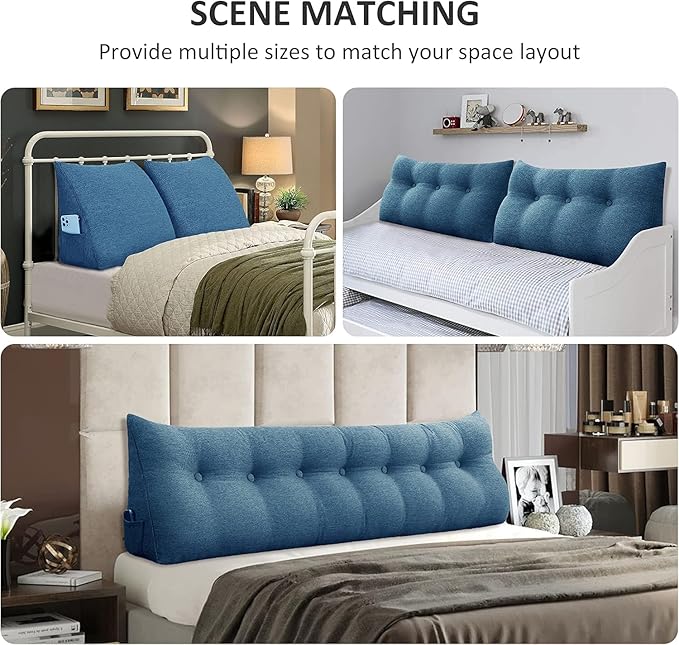 homecozy Wedge Headboard Pillow Dorm Room Reading Pillow Back Support - Image 2