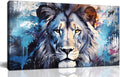 ENTANUB Lion Wall Art for Living Room, Animal Canvas Print Painting for Bedroom by ENTANUB