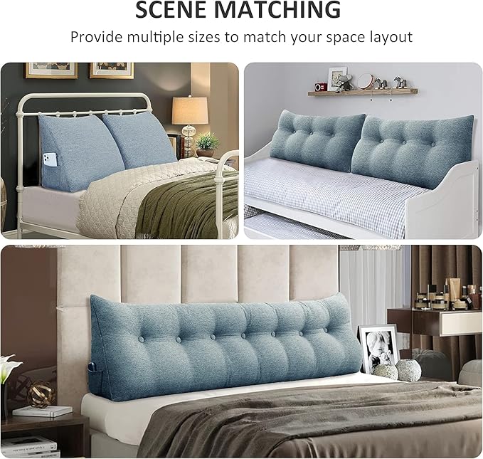 homecozy Wedge Headboard Pillow Dorm Room Reading Pillow Back Support - Image 6